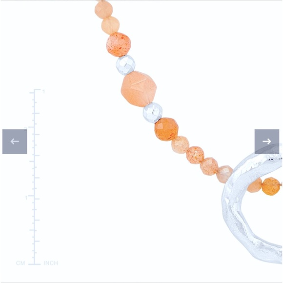 Silpada Stay Neutral Necklace new lt. pink soap sandstone not orange. - Picture 5 of 7